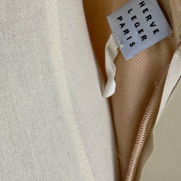 Herve Leger Apron Front Backless Maxi Dress Vintage Archive Pale Blush size S - Picture 11 of 11